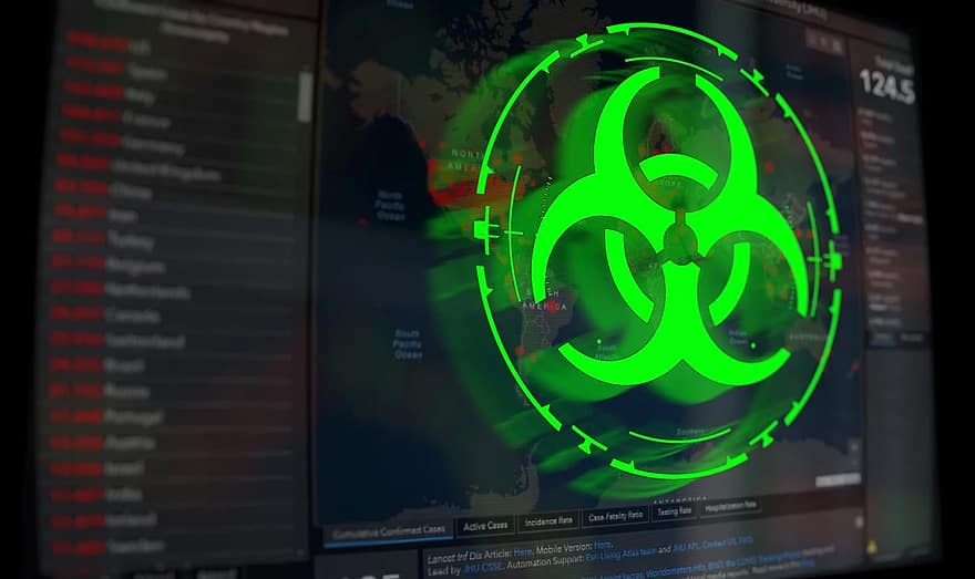 Coronavirus Map Malware Infection